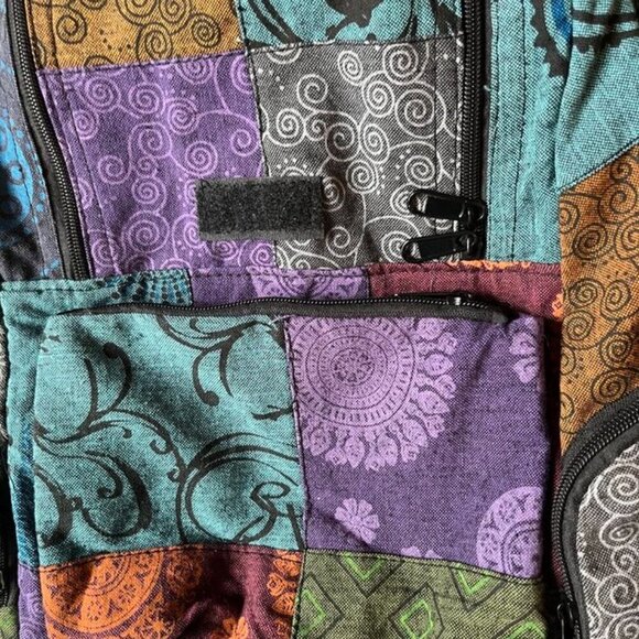 Kathmandu Imports Patchwork Backpack Daypack NWT - Picture 5 of 6